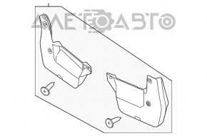 Брызговик передний правый Honda Civic X FC 16-21