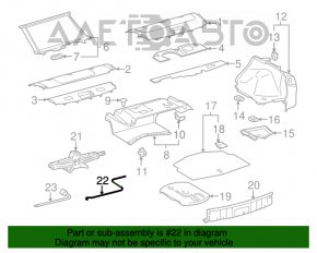 Ручка домкрата Lexus IS250 IS350 06-10