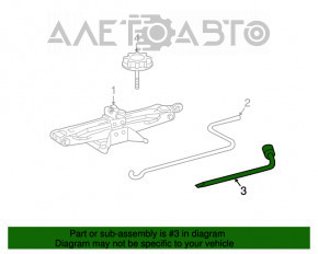 Cheie cheie balon Lexus RX350 RX450h 10-15 ruginită