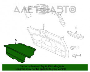 Шторка багажника Dodge Grand Caravan 11-20 сер