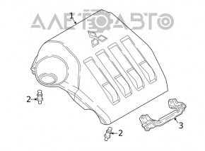 Capacul motorului Mitsubishi Eclipse Cross 18-