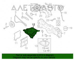 Полуподдон масляный Subaru Outback 15-19 2.5 FB25