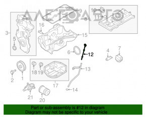 Filtru de ulei MR18DE Nissan Versa 1.8 10-12