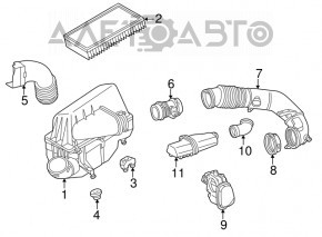 Contor de aer Mercedes W211 M272 M273