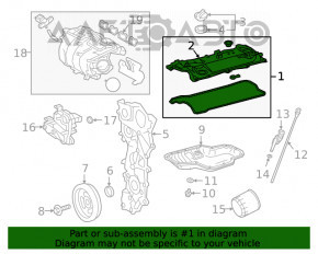 Крышка клапанная Toyota Camry v70 18-24 2.5 A25A-FKS