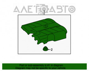 Накладка двигателя Toyota Sienna 11-16 3.5