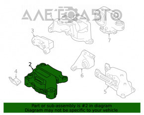 Подушка двигателя левая Nissan Altima 19- 2.5