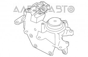 Perna motorului stânga Nissan Rogue 14-20 nou OEM original