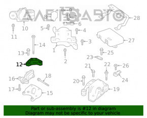 Suportul de montare a pernei motorului spate pentru Infiniti QX50 19-