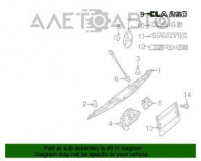 Эмблема CLA 250 крышки багажника Mercedes CLA 14-19