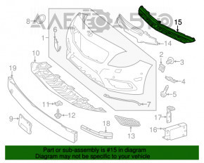 Montare bara fata centrala superioara Mercedes CLA 14-16 pre-restilizare