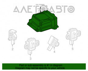 Модуль srs airbag компьютер подушек безопасности Mercedes CLA 14-19