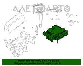 Modulul ECU al motorului Mini Cooper Countryman R60 10-16 1.6