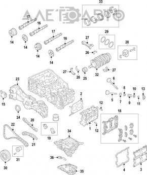 Шатун с поршнем Subaru Outback 15-19 2.5 FB25