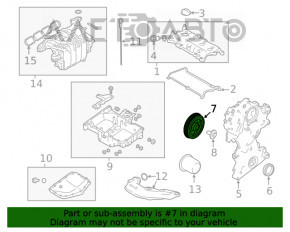 Polea arborelui cotit Nissan Rogue 21-23