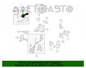 Perna motorului dreapta superioară Toyota Highlander 08-10 3.5