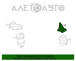 Крепление подушки двигателя правое Lexus IS250 14-20 RWD