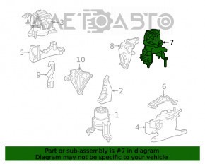 Подушка двигателя задняя Toyota Camry v70 18- hybrid