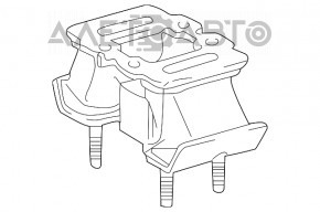 Подушка двигателя задняя Lexus IS250 14-20 RWD