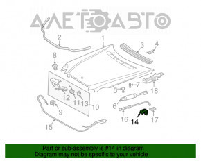 Maneta de deschidere a capotei pentru Mercedes W211