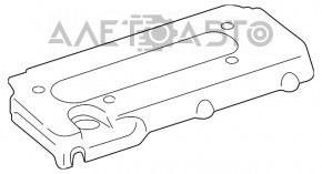 Capacul motorului Toyota Camry v40 2.4 are inscripționată o vopsea.