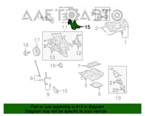 Capacul carcasei termostatului Lexus IS250 14-20