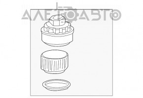 Capacul carcasei filtrului de ulei Chevrolet Equinox 10-17 2.4 nou OEM original