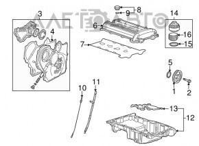 Capacul carterului de ulei Chevrolet Malibu 13-15 2.4 hibrid