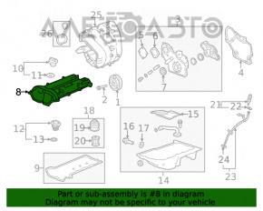 Крышка клапанная Chevrolet Malibu 13-15 2.4 hybrid