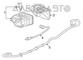 Sonda lambda a doua pentru Cadillac CTS 14- 2.0T este îndoită, defectă la filet.