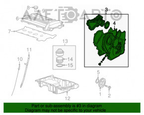 Передняя крышка двигателя Chevrolet Equinox 10-17 2,4