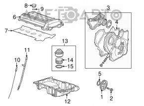 Передняя крышка двигателя Chevrolet Equinox 10-17 2,4