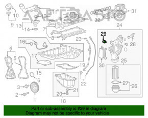 Senzor presiune ulei GMC Terrain 18-21 LYX nou original OEM