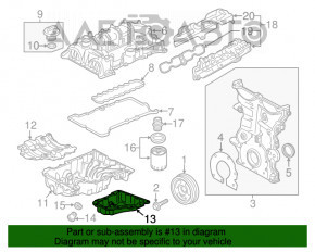 Поддон масляный Chevrolet Equinox 18-22 LYX