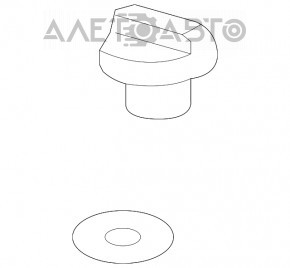 Крышка маслозаливной горловины Chevrolet Malibu 13-15 2.4 hybrid