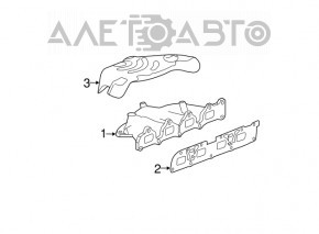 Коллектор выпускной Chevrolet Malibu 13-15 2.4 hybrid