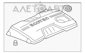 Capacul motorului Chevrolet Malibu 13-15 2.4, hibrid