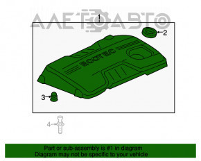 Capacul motorului Chevrolet Malibu 13-15 2.4, hibrid