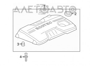 Capacul motorului Chevrolet Malibu 13-15 2.4, hibrid