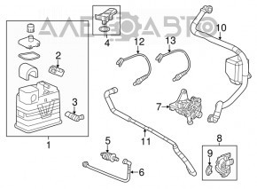 Pompa de vid Cadillac ATS 13-