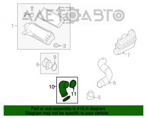 Conducta de aer pentru colectorul Mini Cooper Countryman R60 10-16