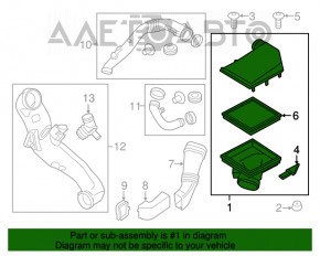 Corpul filtrului de aer BMW X5 E70 11-12 3.0 N55