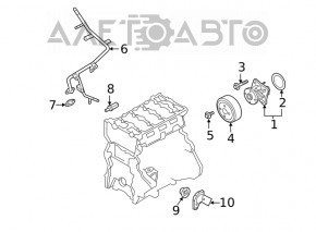 Pompa de apa Mitsubishi Eclipse Cross 18 - noua originala OEM