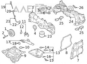 Capac motor fata Subaru Forester 19- SK 2.5 FB25D nou original