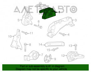 Pernele motorului drept Chevrolet Malibu 13-15 2.4 hibrid.