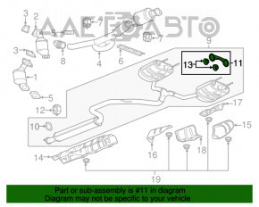 Кронштейн глушителя задний Chevrolet Malibu 13-15