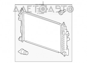 Radiatorul de răcire a apei pentru Chevrolet Malibu 13-15 hibrid