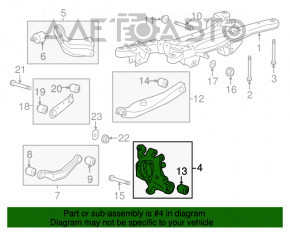 Bara spate stânga Chevrolet Malibu 13-15