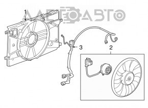 Ventilatorul de răcire pentru Chevrolet Cruze 11-15