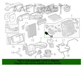 Актуатор моторчик привод печки вентиляция Chevrolet Cruze 16-
